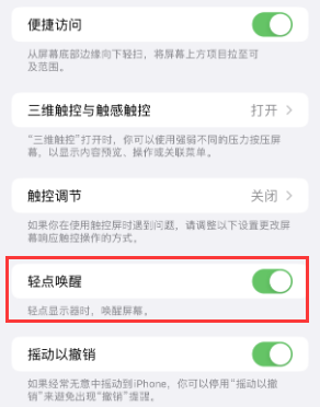 盐亭苹果授权维修站分享iPhone轻点无法唤醒怎么办