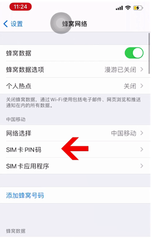 盐亭苹果14维修网分享如何给iPhone14的SIM卡设置密码 