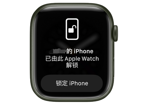 盐亭苹果手机维修分享用 AppleWatch 解锁配备面容 ID 的 iPhone方法 